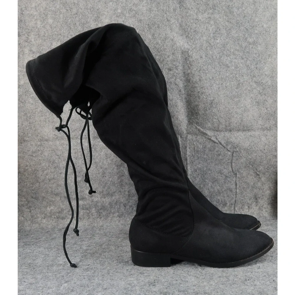 Steve Madden Shoes Womens 6.5 Boots Fashion Over The Knee Thigh High Tie Classic